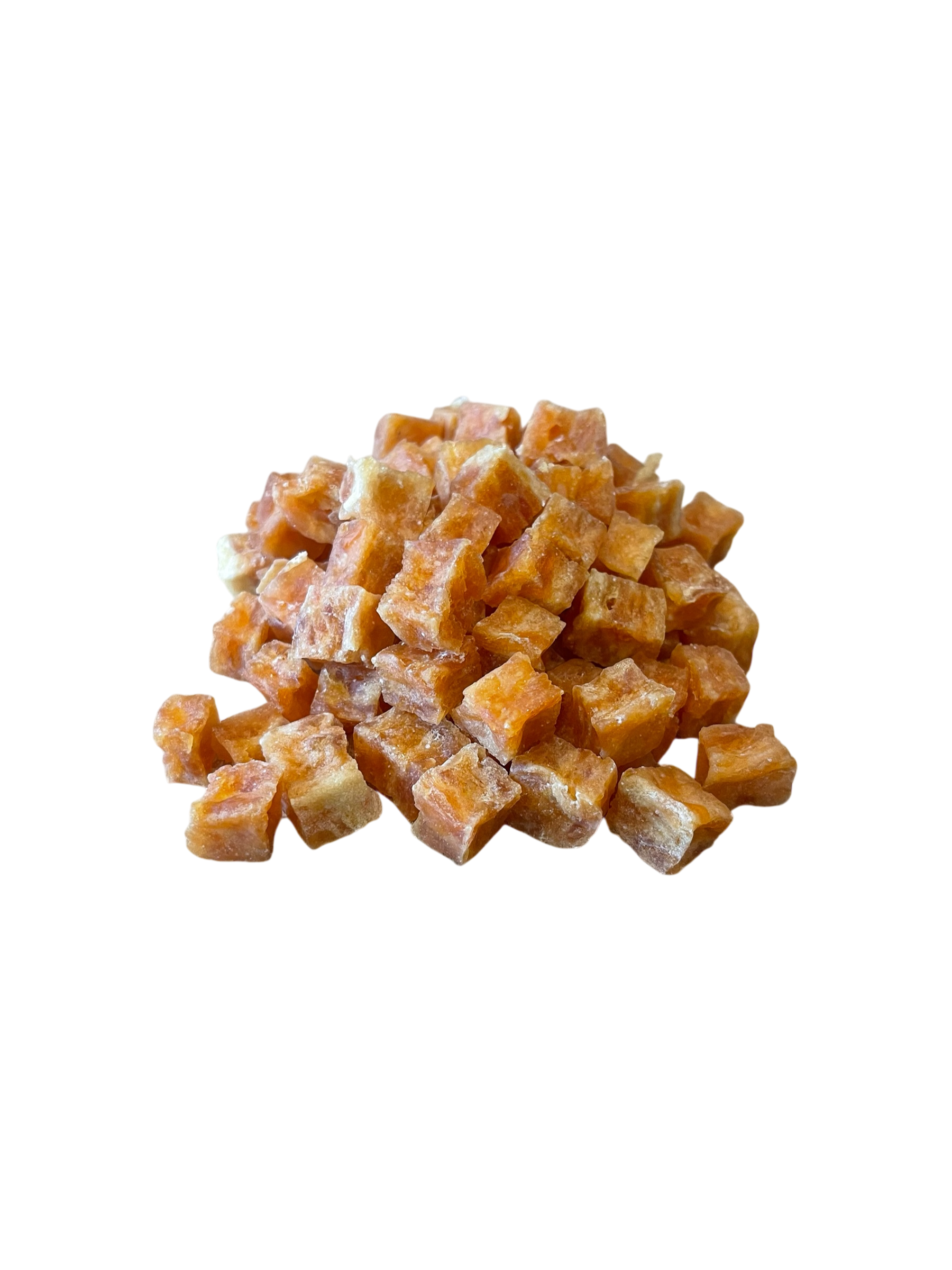 Hühnerbrust Würfel mit Fisch