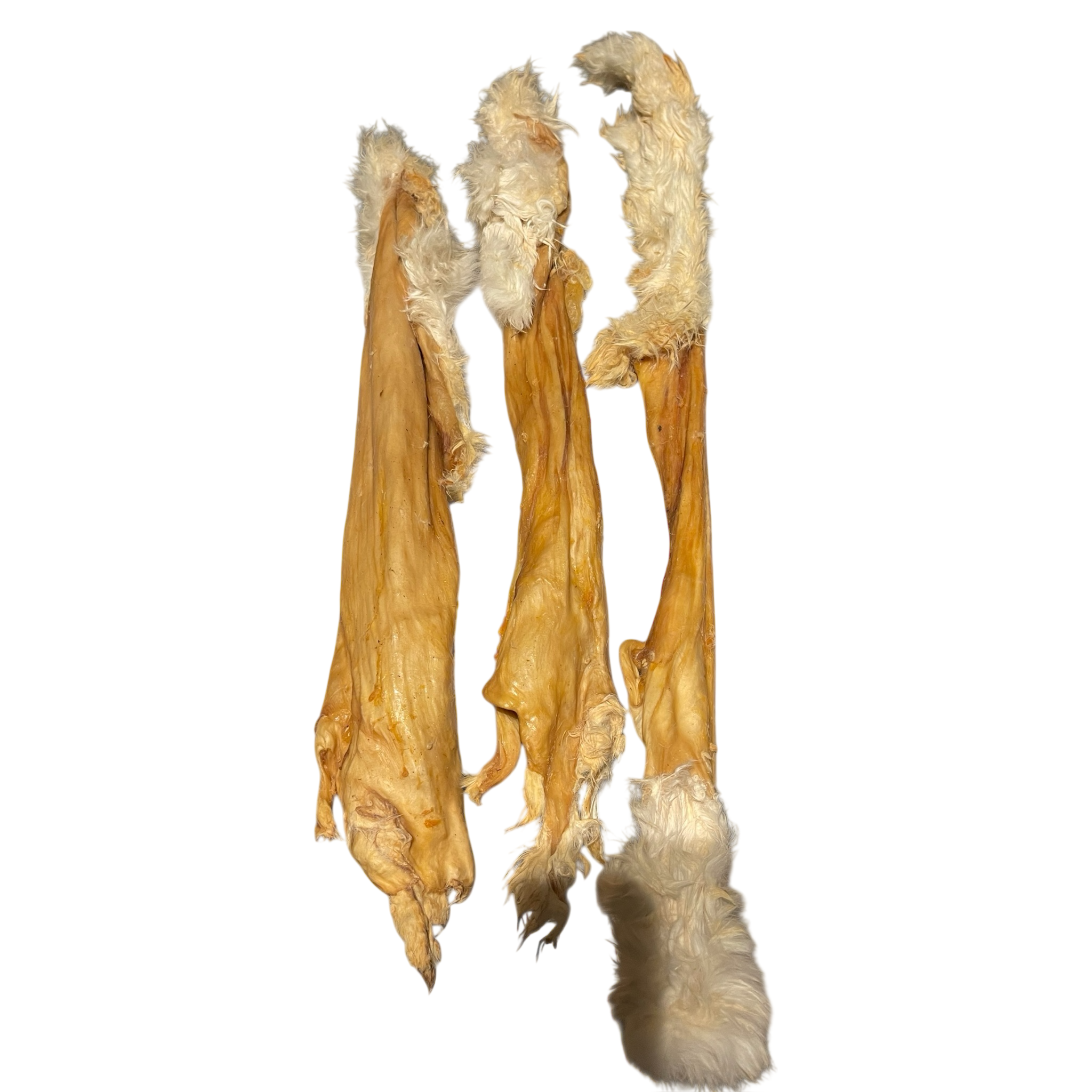 Kaninchen Haut Stangen mit Fell