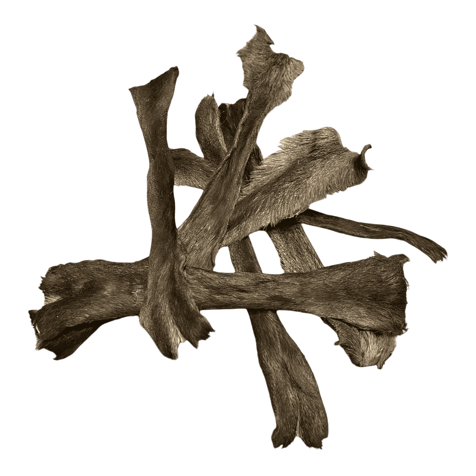 Rehhaut Stangen mit Fell