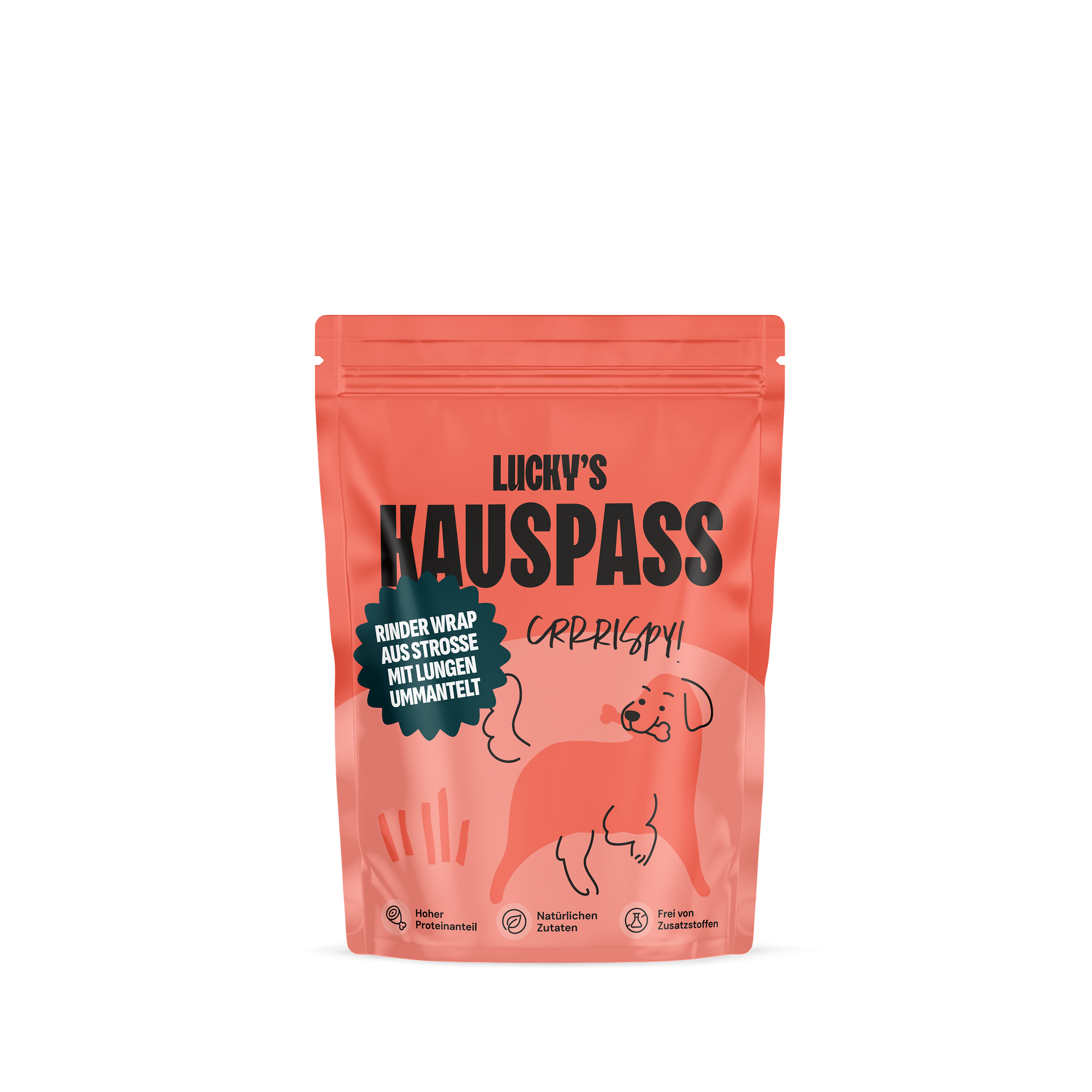 Rinder Wrap aus Strosse mit Lunge ummantelt