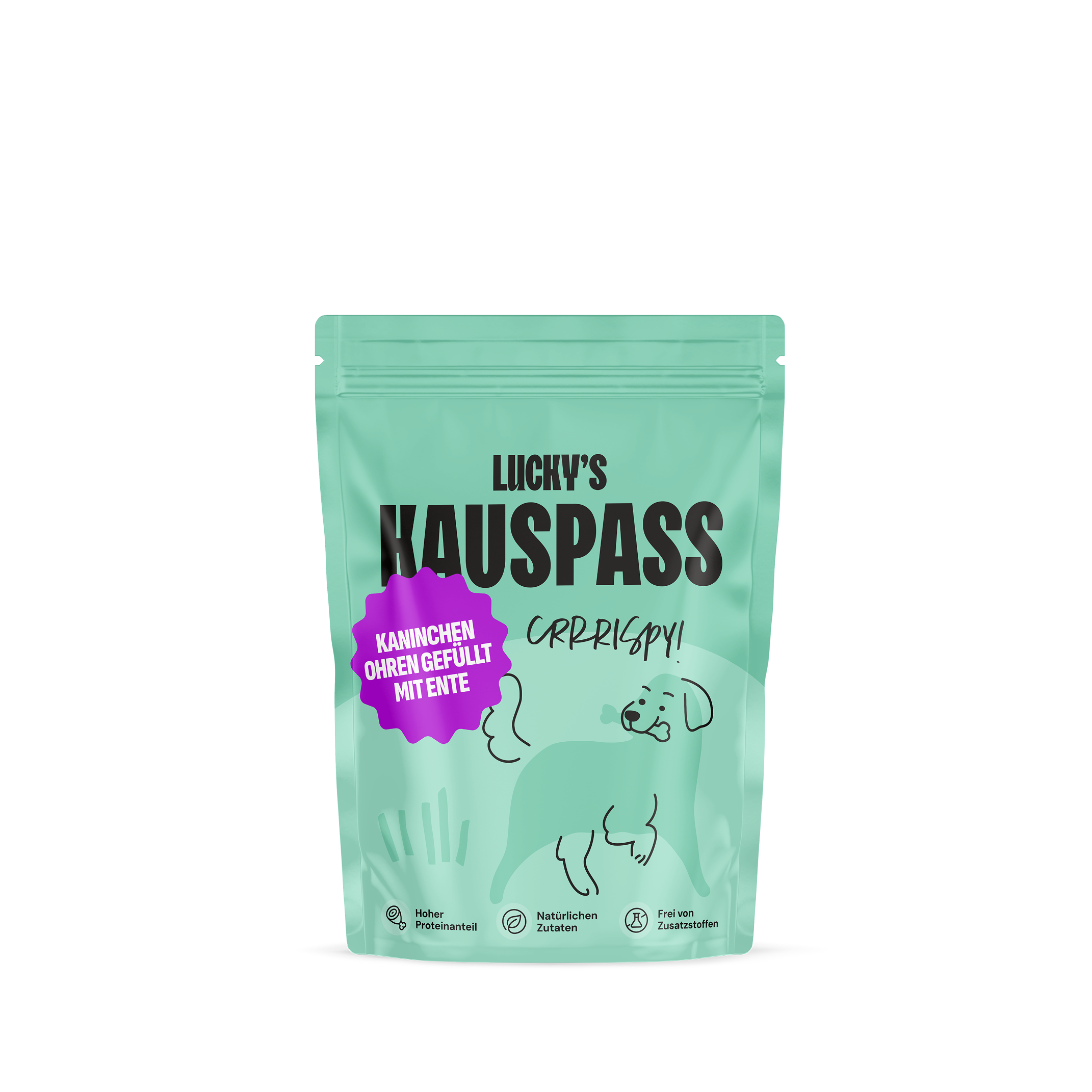 Kaninchenohren gefüllt mit Ente