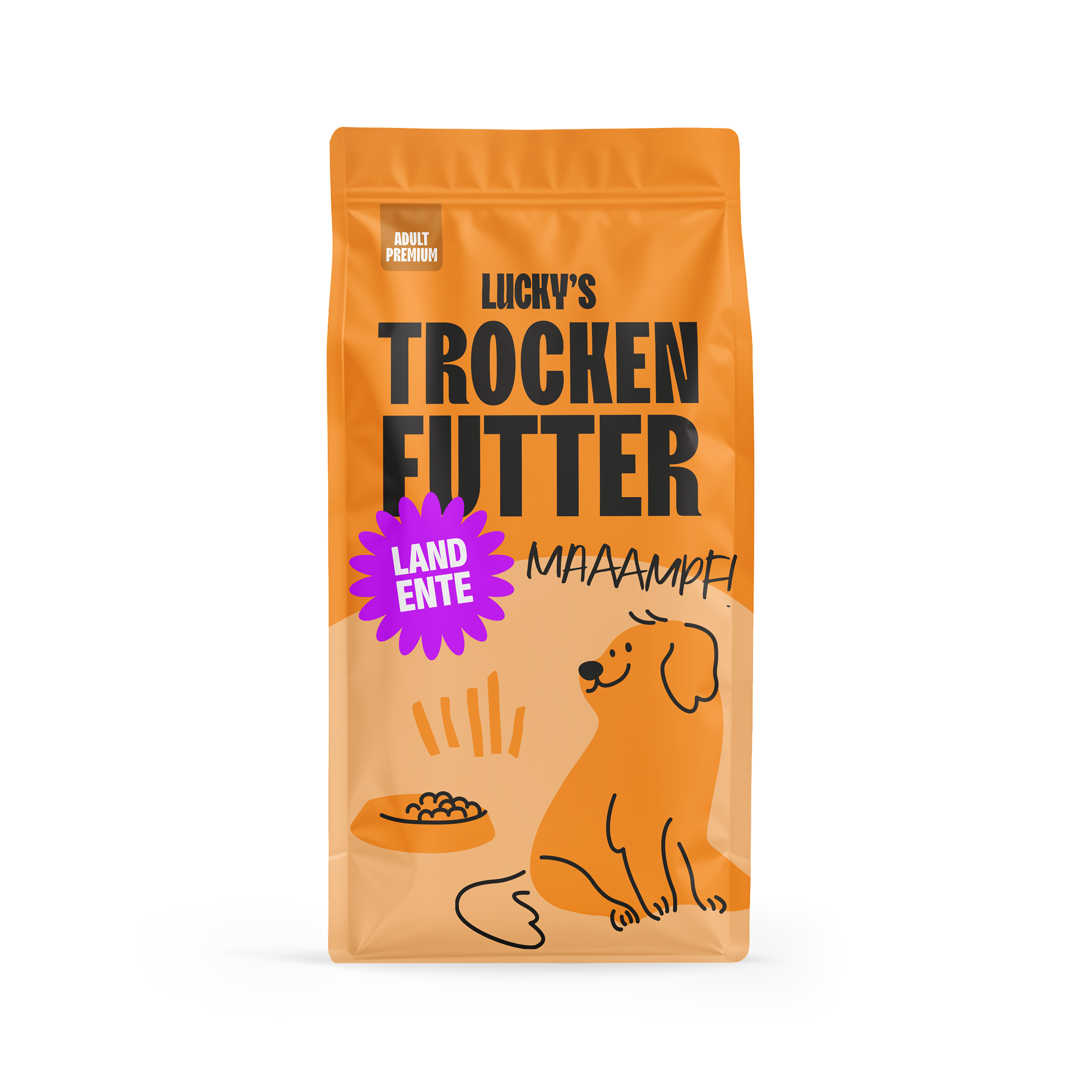 Landente mit Pastinaken, Rote Beete, Orange, Spargel und Kürbis