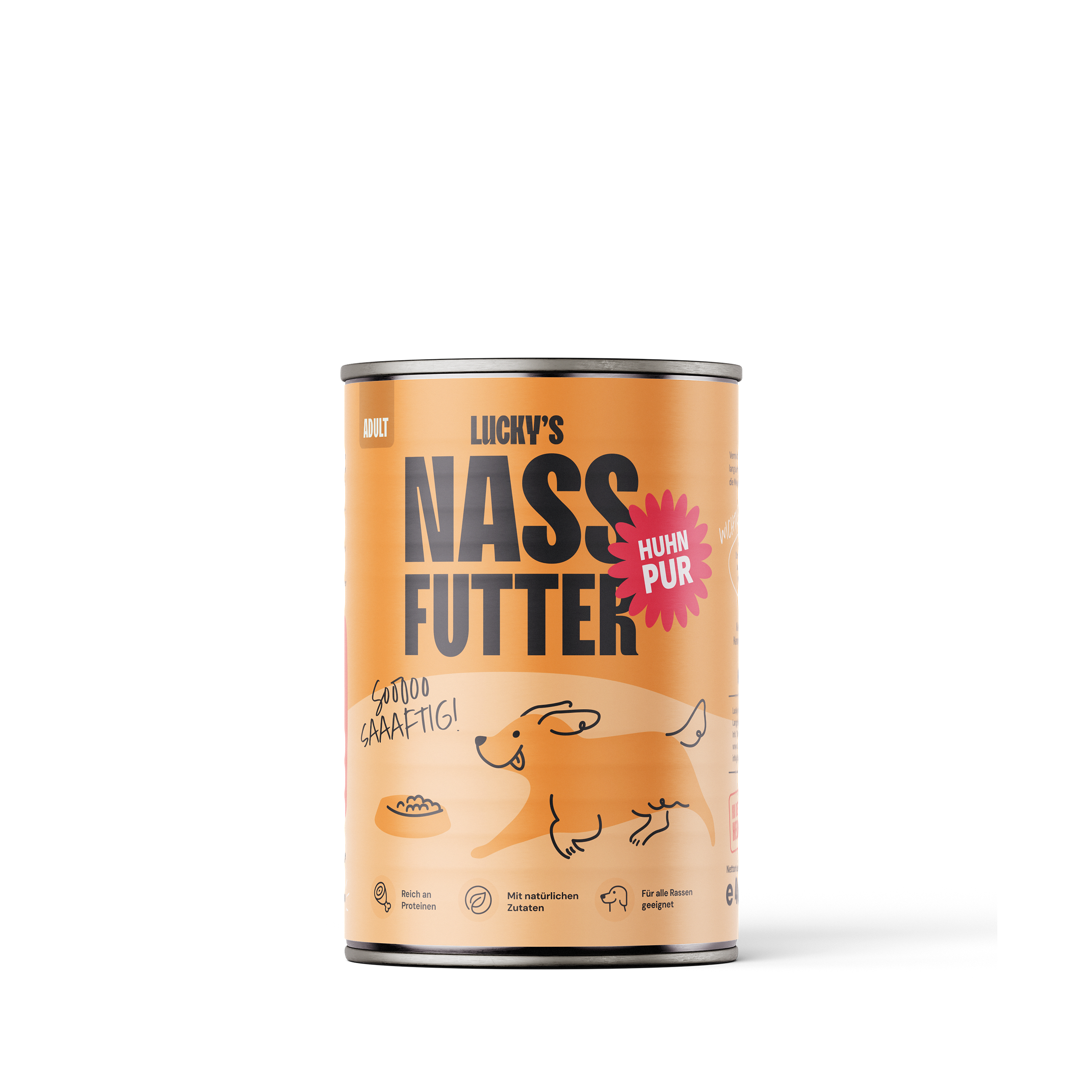 Nassfutter Huhn PUR