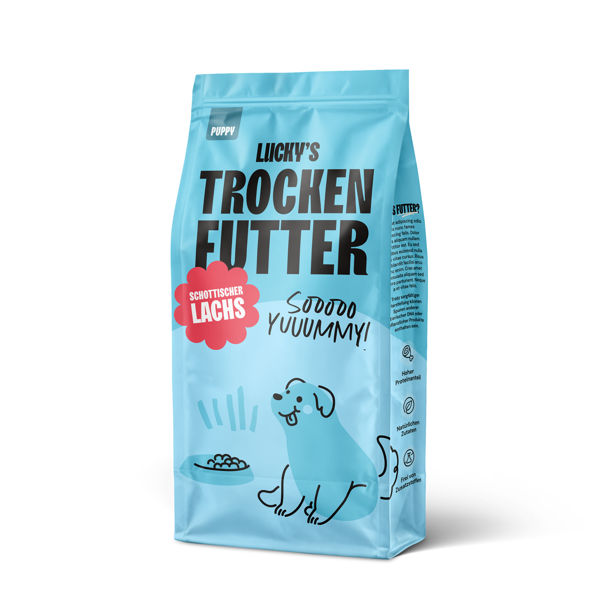 Schottischer Lachs mit Dill, Spinat, Fenchel und Spargel für Welpen